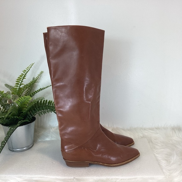 JOAN & DAVID COUTURE ITALIAN LEATHER KNEE HIGH EQUESTRIAN RIDING BOOTS SZ 7 - Picture 4 of 13